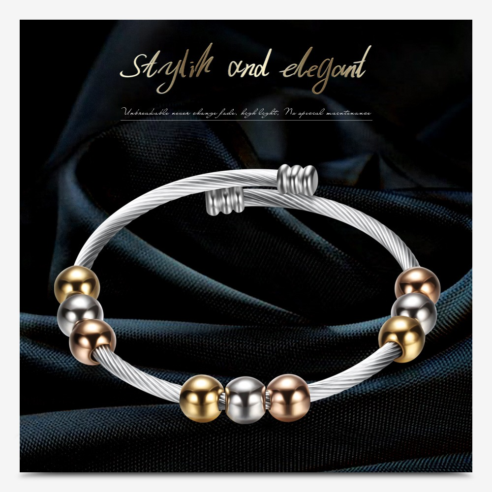 Stainless Steel Bracelet in Gold and Silver Colour / Womens bracelet in Original Style