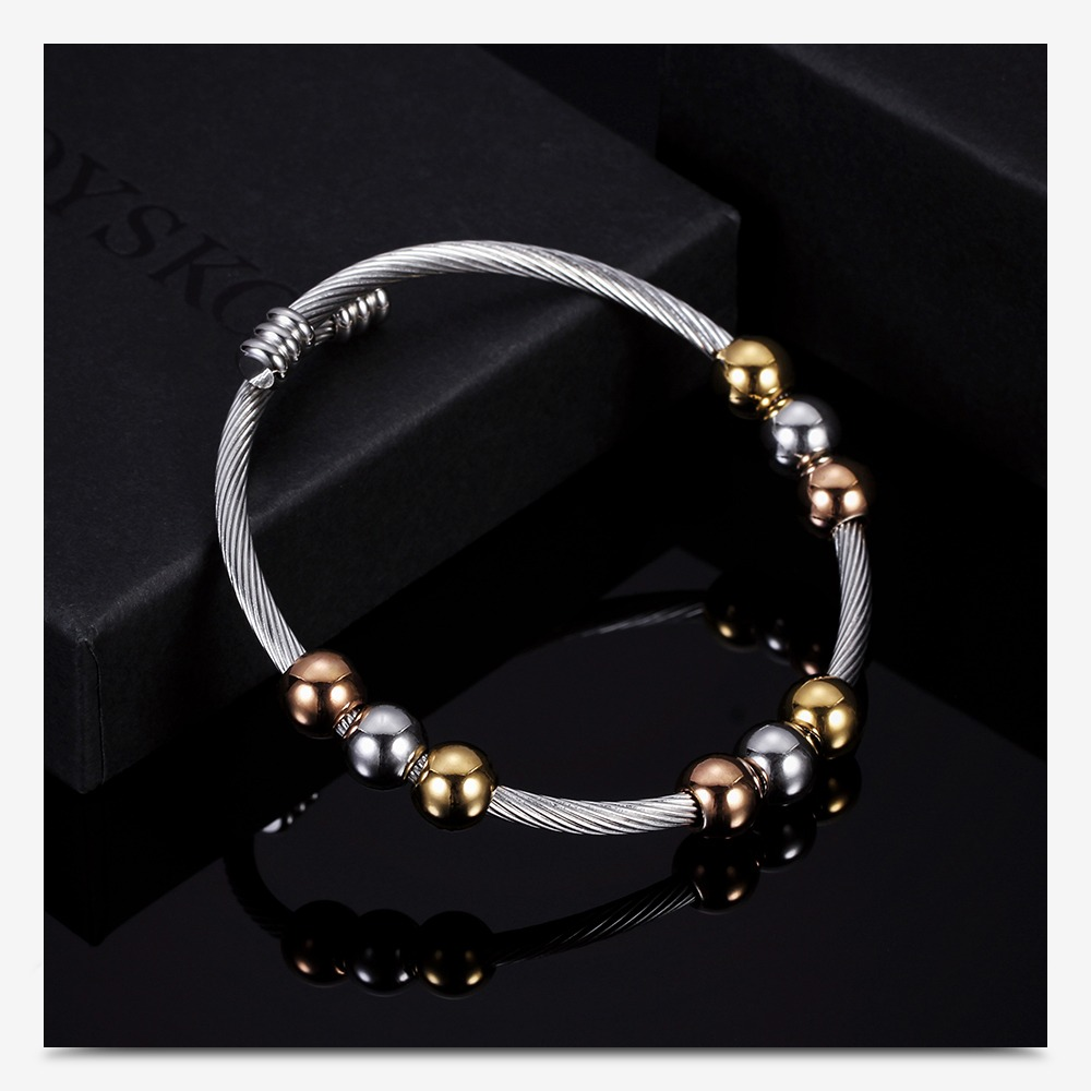 Stainless Steel Bracelet in Gold and Silver Colour / Womens bracelet in Original Style