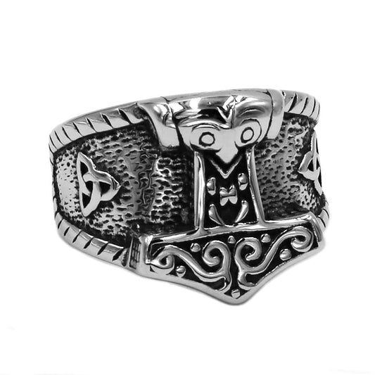 Stainless Steel Celtic Ring For Men And Women / Nordic Amulet Unisex Jewelry
