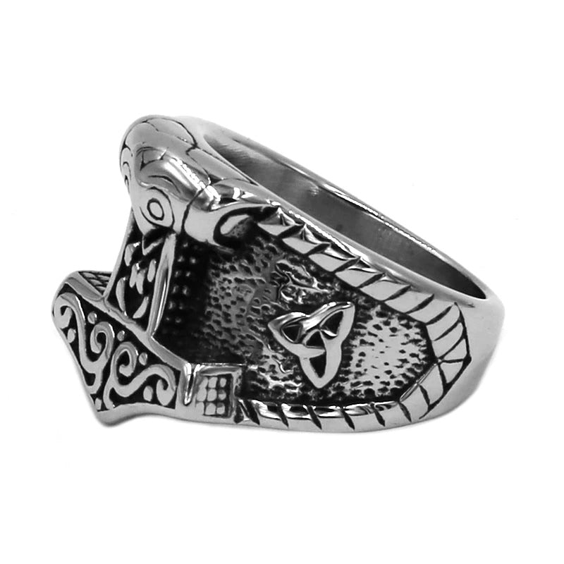 Stainless Steel Celtic Ring For Men And Women / Nordic Amulet Unisex Jewelry