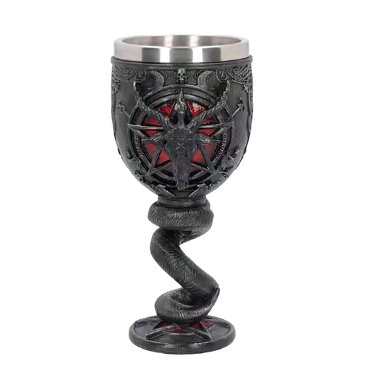 Stainless Steel Drinkware Cup / Pentagram Mystic Wine Glass