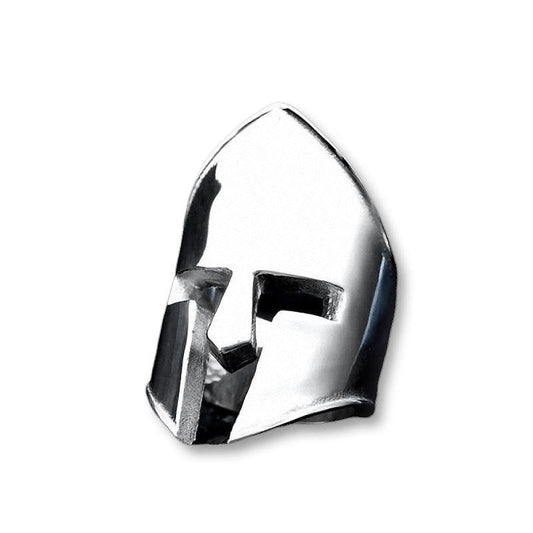 Stainless Steel Knight Helmet Ring / Alternative Fashion Jewelry
