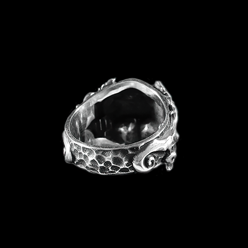 Stainless Steel Masons Skull Ring / Men And Women Biker Jewelry