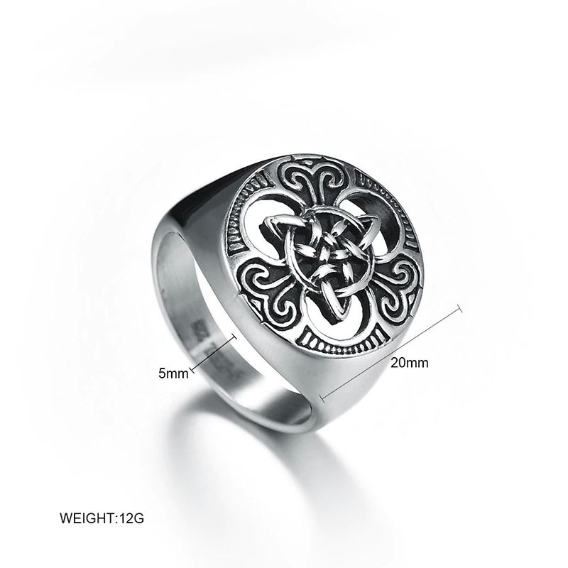 Stainless Steel Ring for Men and Women / Fashion Amulet Celtics Knot