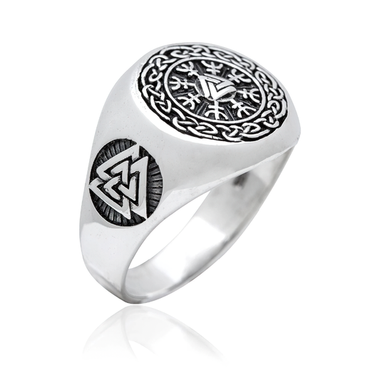 Stainless Steel Ring of Viking Symbol for Men / Fashion Men's Jewelry / Cool Jewelry Gift
