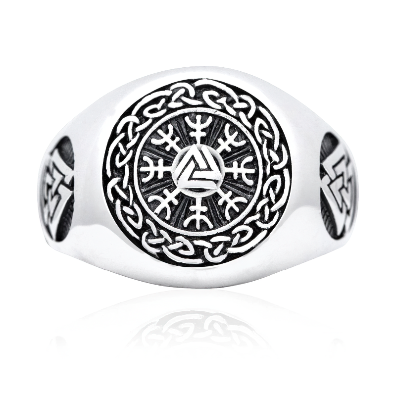 Stainless Steel Ring of Viking Symbol for Men / Fashion Men's Jewelry / Cool Jewelry Gift