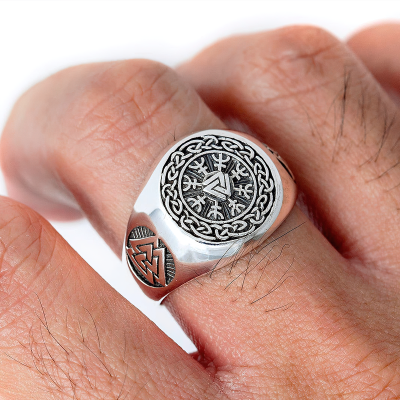 Stainless Steel Ring of Viking Symbol for Men / Fashion Men's Jewelry / Cool Jewelry Gift