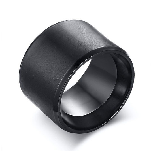 Stainless Steel Unisex Black Bulky Ring / Gothic Men's And Women's Jewelry