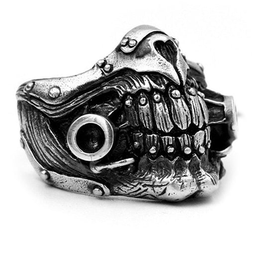 Stamp Punk Rock Mad Max Immortal Joe Mask Ring / Luxury Hollow Out Rings for Men & Women