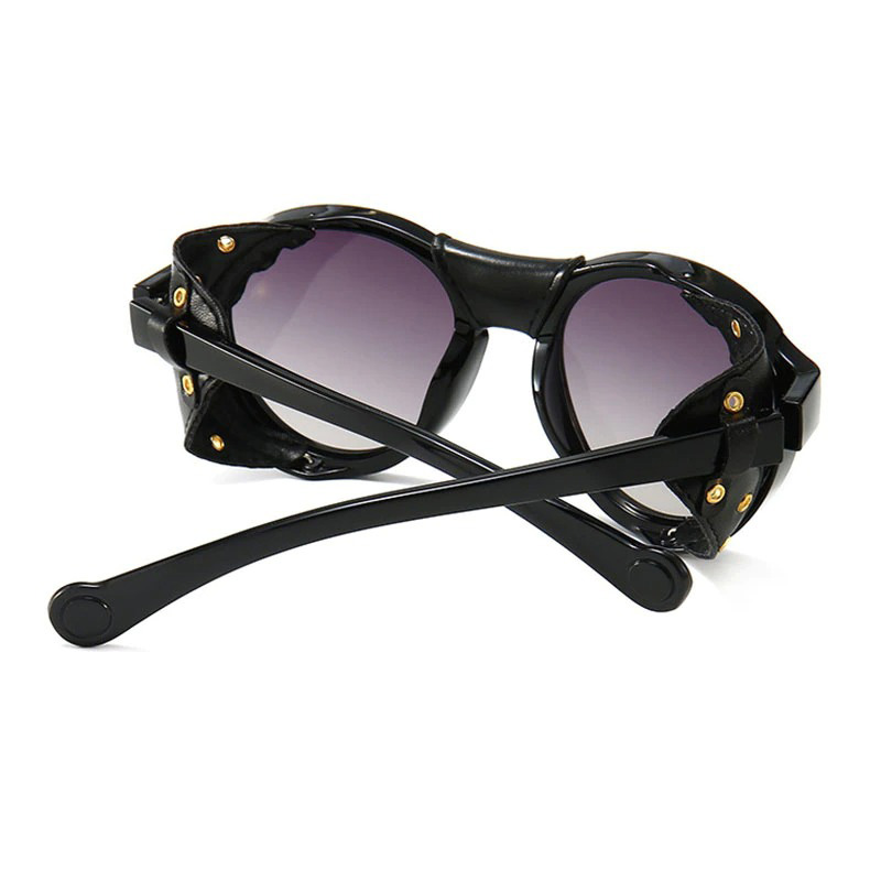 Steam Punk Sunglasses for Men and Women / Fashion Oval Windproof Sunglasses