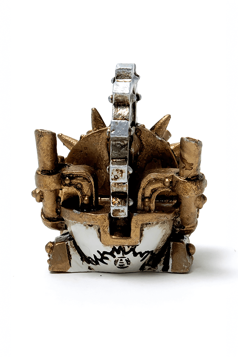 Steamhead Skull Miniature with Steampunk Detailing