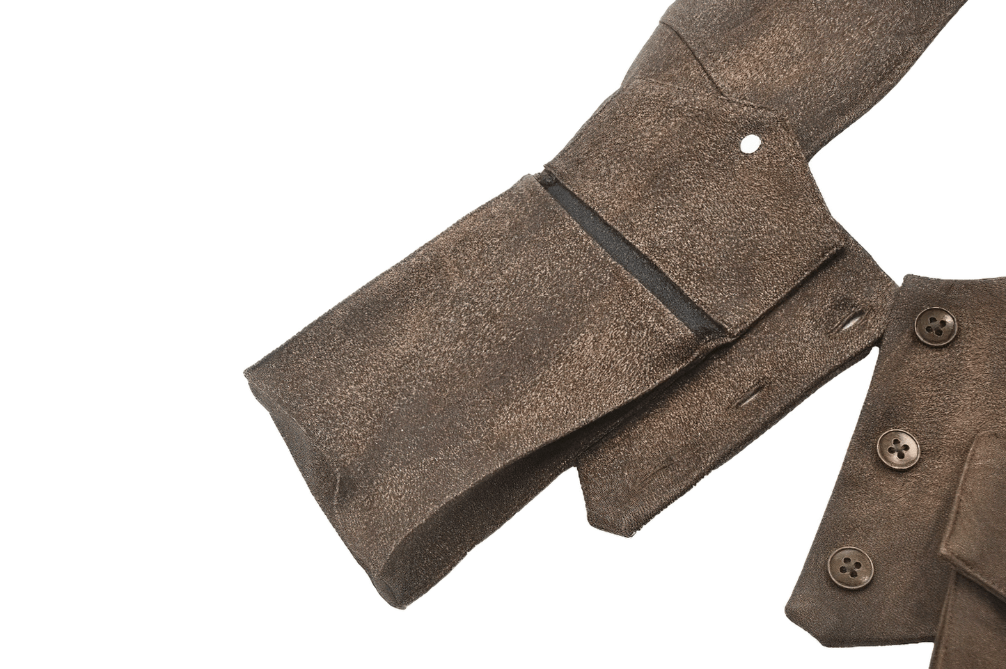 Steampunk Brown Waistcoat with Pockets and Button Closure